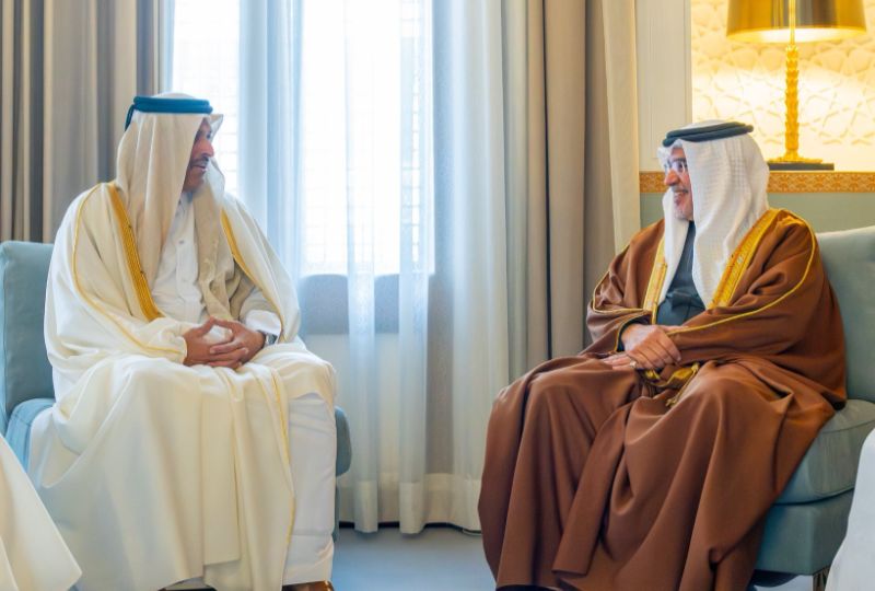 HRH Prince Salman meets newly appointed Qatari Ambassador
